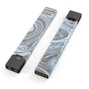 Marbleized Swirling Blue and Gray - Premium Decal Protective Skin-Wrap Sticker compatible with the Juul Labs vaping device