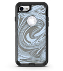 Marbleized Swirling Blue and Gray - iPhone 7 or 8 OtterBox Case & Skin Kits