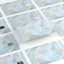 Marbleized Swirling Blue v2 - Premium Protective Decal Skin-Kit for the Apple Credit Card