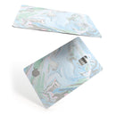 Marbleized Swirling Blue v2 - Premium Protective Decal Skin-Kit for the Apple Credit Card