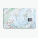 Marbleized Swirling Blue v2 - Premium Protective Decal Skin-Kit for the Apple Credit Card