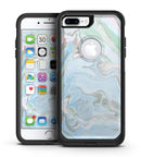 Marbleized Swirling Blue v2 - iPhone 7 or 7 Plus Commuter Case Skin Kit