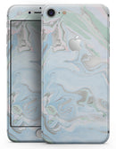 Marbleized Swirling Blue v2 - Skin-kit for the iPhone 8 or 8 Plus