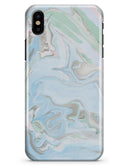 Marbleized Swirling Blue v2 - iPhone X Clipit Case