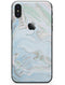 Marbleized Swirling Blue v2 - iPhone X Skin-Kit