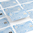 Marbleized Swirling Blues - Premium Protective Decal Skin-Kit for the Apple Credit Card