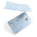 Marbleized Swirling Blues - Premium Protective Decal Skin-Kit for the Apple Credit Card