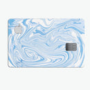 Marbleized Swirling Blues - Premium Protective Decal Skin-Kit for the Apple Credit Card