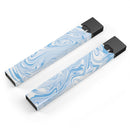 Marbleized Swirling Blues - Premium Decal Protective Skin-Wrap Sticker compatible with the Juul Labs vaping device