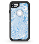 Marbleized Swirling Blues - iPhone 7 or 8 OtterBox Case & Skin Kits