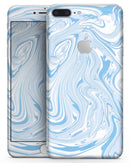 Marbleized Swirling Blues - Skin-kit for the iPhone 8 or 8 Plus