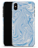 Marbleized Swirling Blues - iPhone X Clipit Case