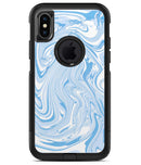 Marbleized Swirling Blues - iPhone X OtterBox Case & Skin Kits