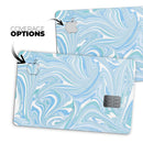Marbleized Swirling Blues v52 - Premium Protective Decal Skin-Kit for the Apple Credit Card