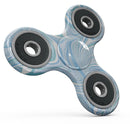 Marbleized Swirling Blues v52 Full-Body Fidget Spinner Skin-Kit