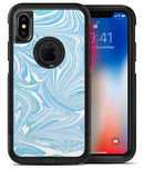 Marbleized Swirling Blues v52 - iPhone X OtterBox Case & Skin Kits