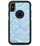 Marbleized Swirling Blues v52 - iPhone X OtterBox Case & Skin Kits