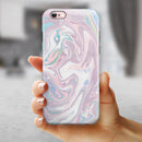 Marbleized Swirling Candy Coat iPhone 6/6s or 6/6s Plus 2-Piece Hybrid INK-Fuzed Case