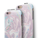 Marbleized Swirling Candy Coat iPhone 6/6s or 6/6s Plus 2-Piece Hybrid INK-Fuzed Case