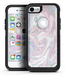 Marbleized Swirling Candy Coat - iPhone 7 or 7 Plus Commuter Case Skin Kit