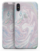 Marbleized Swirling Candy Coat - iPhone X Skin-Kit