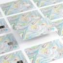 Marbleized Swirling Candy Colors - Premium Protective Decal Skin-Kit for the Apple Credit Card