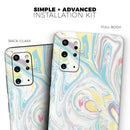 Marbleized Swirling Candy Colors - Premium Vinyl Skin Decal for Samsung Galaxy S25 Ultra, S24, S23, S22 & All Galaxy S Models