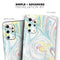 Marbleized Swirling Candy Colors - Skin-Kit for the Samsung Galaxy S-Series S20, S20 Plus, S20 Ultra , S10 & others (All Galaxy Devices Available)