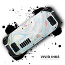 Marbleized Swirling Candy Colors // Vinyl Skin Wrap for Steam Deck OLED & Steam Deck (LCD) — Soft Matte or Ultra Gloss