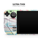 Marbleized Swirling Candy Colors // Vinyl Skin Wrap for Steam Deck OLED & Steam Deck (LCD) — Soft Matte or Ultra Gloss