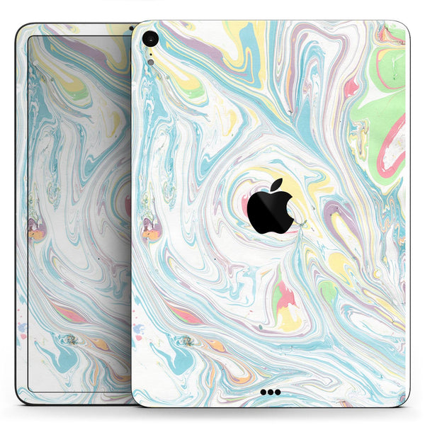 Marbleized Swirling Candy Colors - Full Body Skin Decal for the Apple iPad Pro 12.9", 11", 10.5", 9.7", Air or Mini (All Models Available)