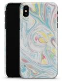 Marbleized Swirling Candy Colors - iPhone X Clipit Case