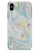 Marbleized Swirling Candy Colors - iPhone X Clipit Case