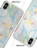 Marbleized Swirling Candy Colors - iPhone X Clipit Case