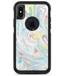 Marbleized Swirling Candy Colors - iPhone X OtterBox Case & Skin Kits