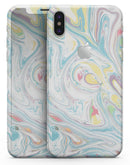 Marbleized Swirling Candy Colors - iPhone X Skin-Kit