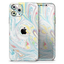Marbleized Swirling Candy Colors - Vinyl Skin Wrap for iPhone 17 Pro Max, 17 Pro, 17 Air, 17, 16 & All Models — Soft Matte or Ultra Gloss