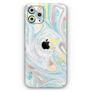 Marbleized Swirling Candy Colors - Vinyl Skin Wrap for iPhone 17 Pro Max, 17 Pro, 17 Air, 17, 16 & All Models — Soft Matte or Ultra Gloss