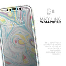 Marbleized Swirling Candy Colors - Vinyl Skin Wrap for iPhone 17 Pro Max, 17 Pro, 17 Air, 17, 16 & All Models — Soft Matte or Ultra Gloss