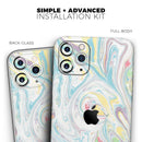 Marbleized Swirling Candy Colors - Vinyl Skin Wrap for iPhone 17 Pro Max, 17 Pro, 17 Air, 17, 16 & All Models — Soft Matte or Ultra Gloss