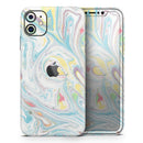 Marbleized Swirling Candy Colors - Vinyl Skin Wrap for iPhone 17 Pro Max, 17 Pro, 17 Air, 17, 16 & All Models — Soft Matte or Ultra Gloss