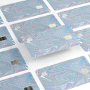 Marbleized Swirling Color Passion - Premium Protective Decal Skin-Kit for the Apple Credit Card