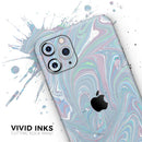 Marbleized Swirling Color Passion - Vinyl Skin Wrap for iPhone 17 Pro Max, 17 Pro, 17 Air, 17, 16 & All Models — Soft Matte or Ultra Gloss