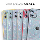 Marbleized Swirling Color Passion - Vinyl Skin Wrap for iPhone 17 Pro Max, 17 Pro, 17 Air, 17, 16 & All Models — Soft Matte or Ultra Gloss