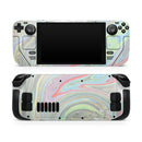 Marbleized Swirling Colors v2 // Vinyl Skin Wrap for Steam Deck OLED & Steam Deck (LCD) — Soft Matte or Ultra Gloss