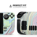 Marbleized Swirling Colors v2 // Vinyl Skin Wrap for Steam Deck OLED & Steam Deck (LCD) — Soft Matte or Ultra Gloss