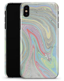 Marbleized Swirling Colors v2 - iPhone X Clipit Case