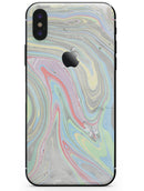 Marbleized Swirling Colors v2 - iPhone X Skin-Kit