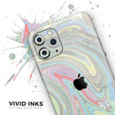 Marbleized Swirling Colors v2 - Vinyl Skin Wrap for iPhone 17 Pro Max, 17 Pro, 17 Air, 17, 16 & All Models — Soft Matte or Ultra Gloss