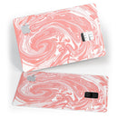 Marbleized Swirling Coral - Premium Protective Decal Skin-Kit for the Apple Credit Card